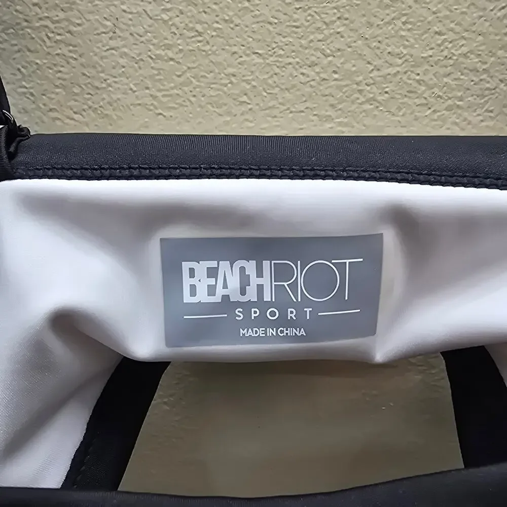 Beach Riot NWT Back Cutout Sage Mini Dress/skort Athletic White Black Size Small - Picture 7 of 9